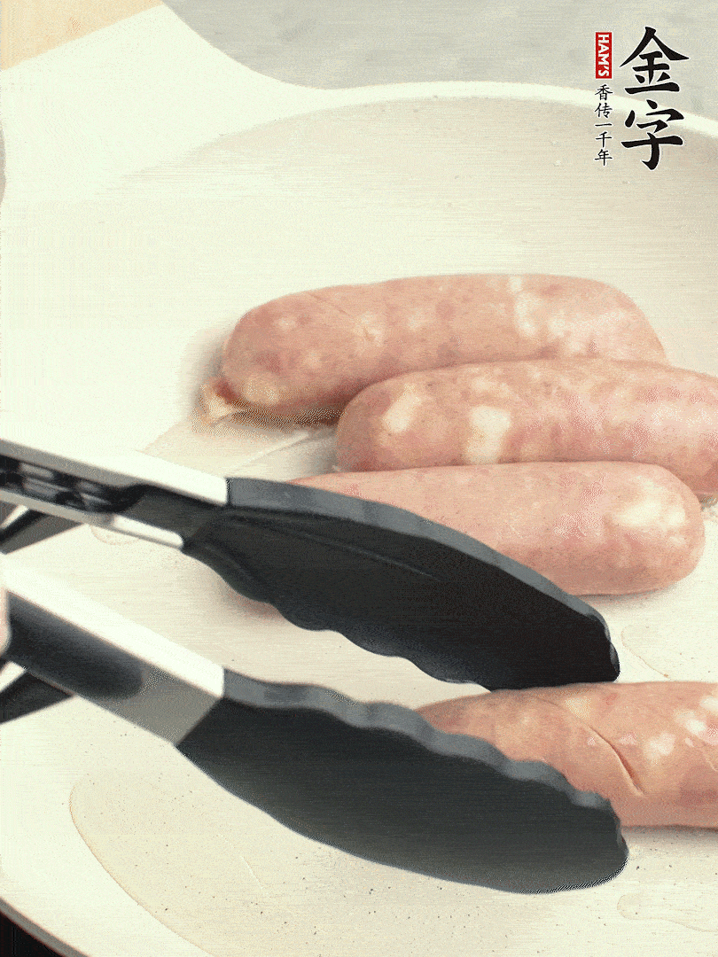 金字烤腸切花刀煎熟。